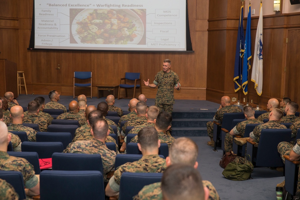 Brig. Gen. Bowers Opening Remarks 19-1 Cornerstone Course