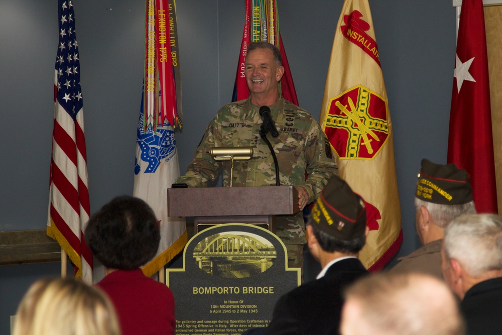 Bridge dedication honors 10th Mountain Division history in World War II