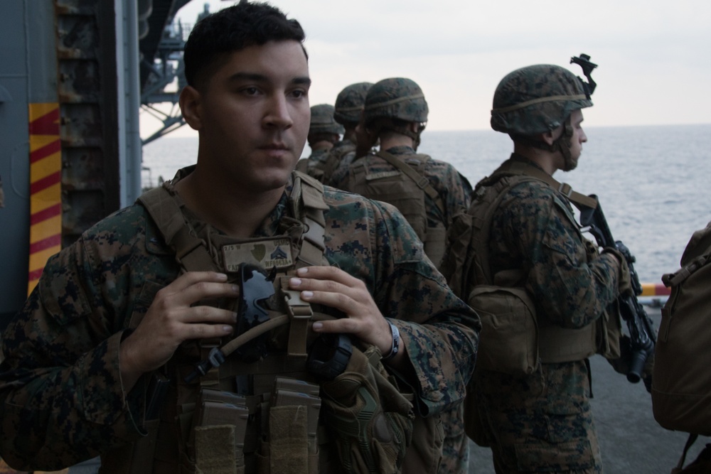 Company F Marines refine weapon proficiency during marksmanship training