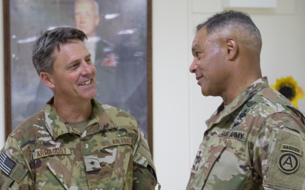 Lt. Gen. Michael X. Garrett, U.S. Army Central commander visits Soldiers in Qatar