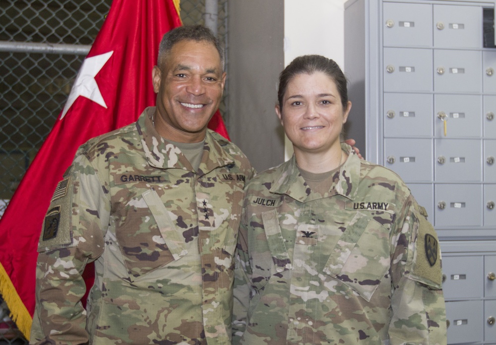 Lt. Gen. Michael X. Garrett, U.S. Army Central commander visits Soldiers in Qatar