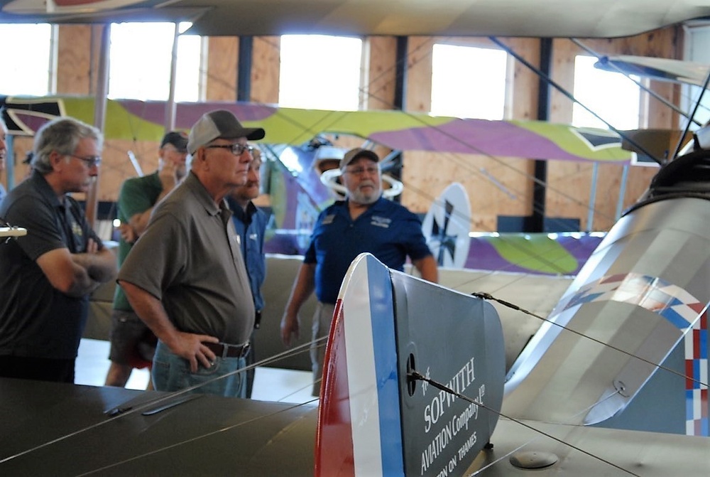 Naval Museum's volunteers descend on aviation museum