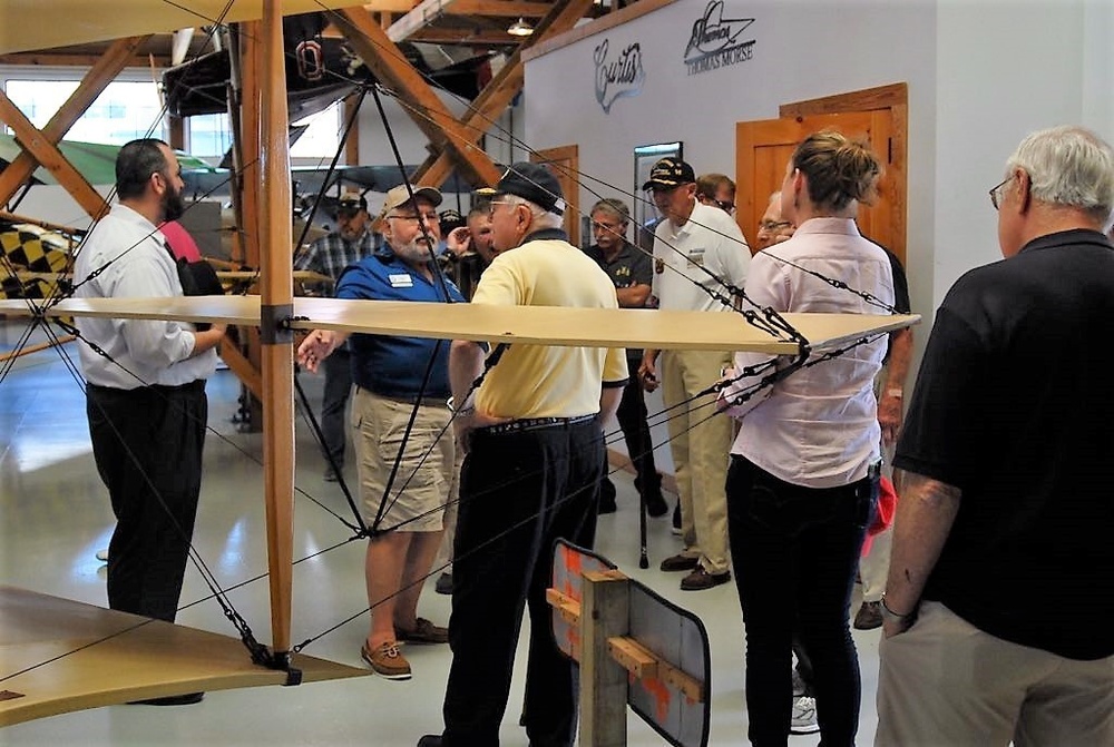 Naval Museum's volunteers descend on aviation museum