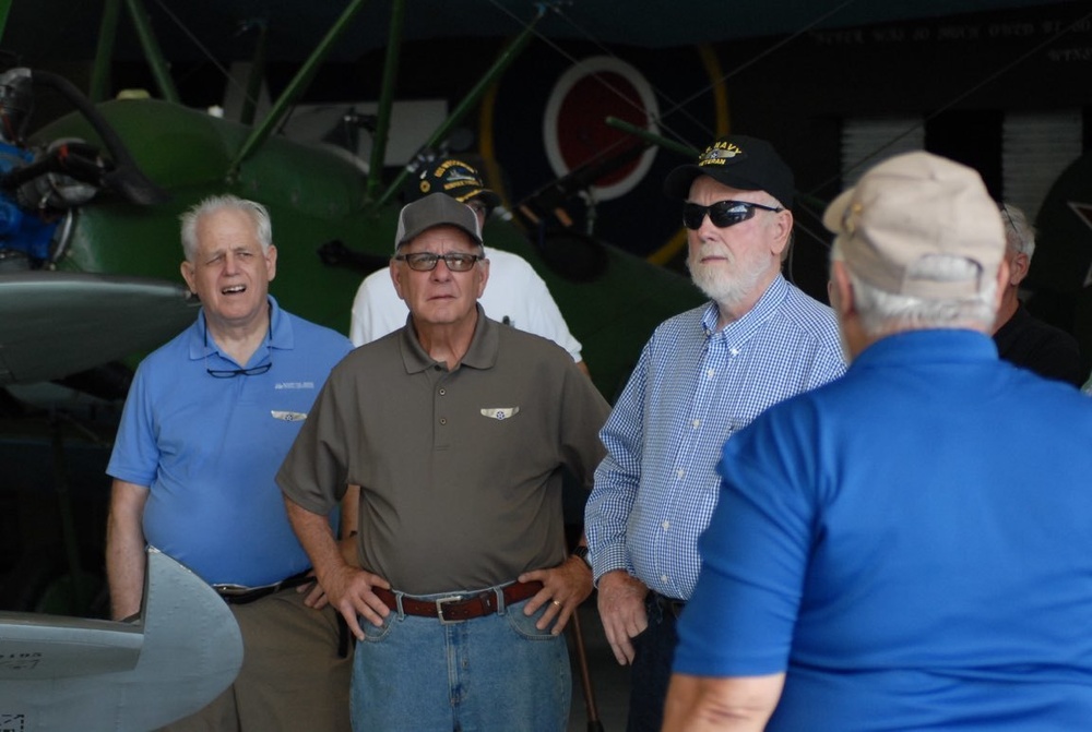 Naval Museum's volunteers descend on aviation museum