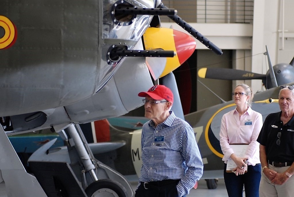 Naval Museum's volunteers descend on aviation museum