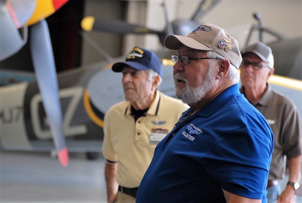 Naval Museum's volunteers descend on aviation museum