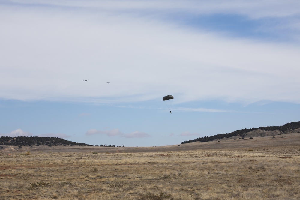 Paratroopers perform airborne operations