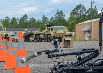 Route clearance training uses robots and video gaming skills
