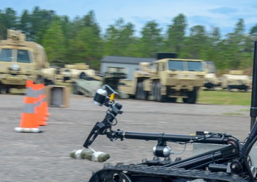 Route clearance training uses robots and video gaming skills