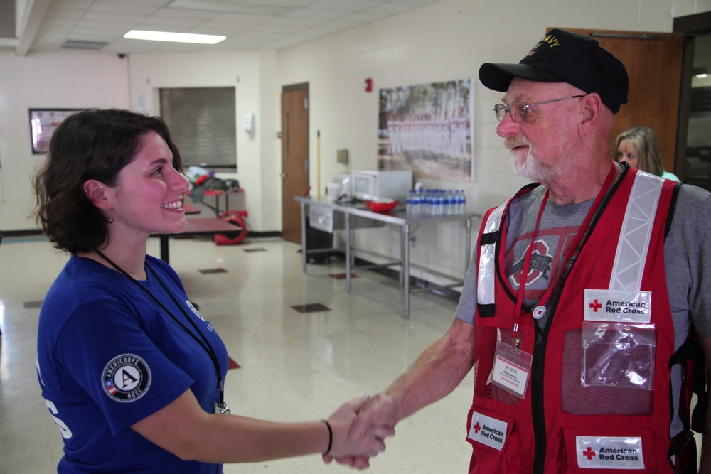 FEMA and American Red Cross working together during Hurricane Michael relief