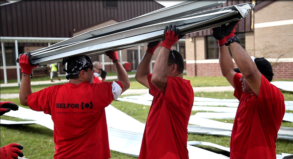 Blountstown Highschool damaged by Hurricane Michael