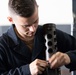 Sailors maintain machine guns aboard USS John C. Stennis