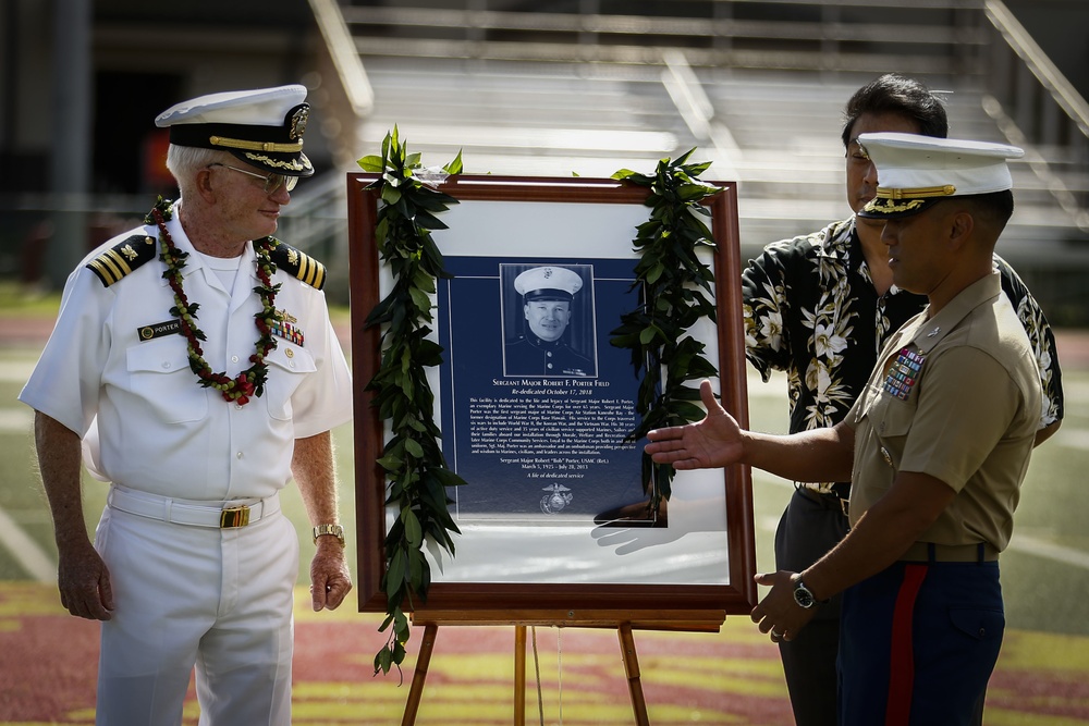 Sergeant Major Robert F. Porter Field Rededication Ceremony