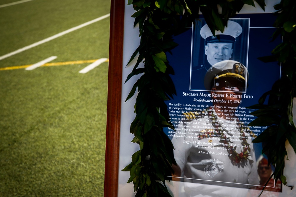 Sergeant Major Robert F. Porter Field Rededication Ceremony