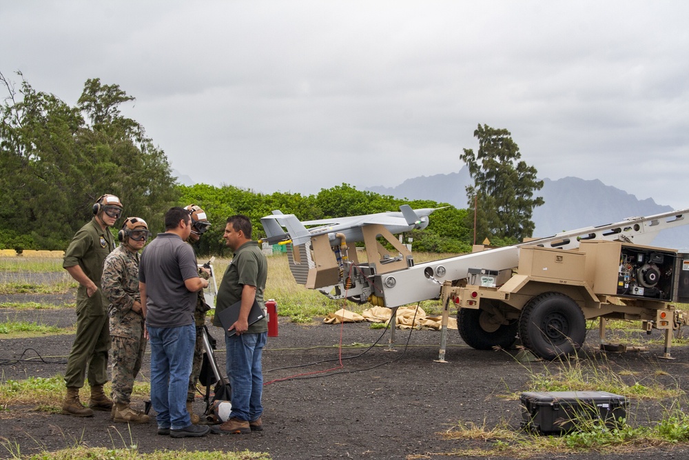 RQ-21A Blackjack first flight in Hawaii