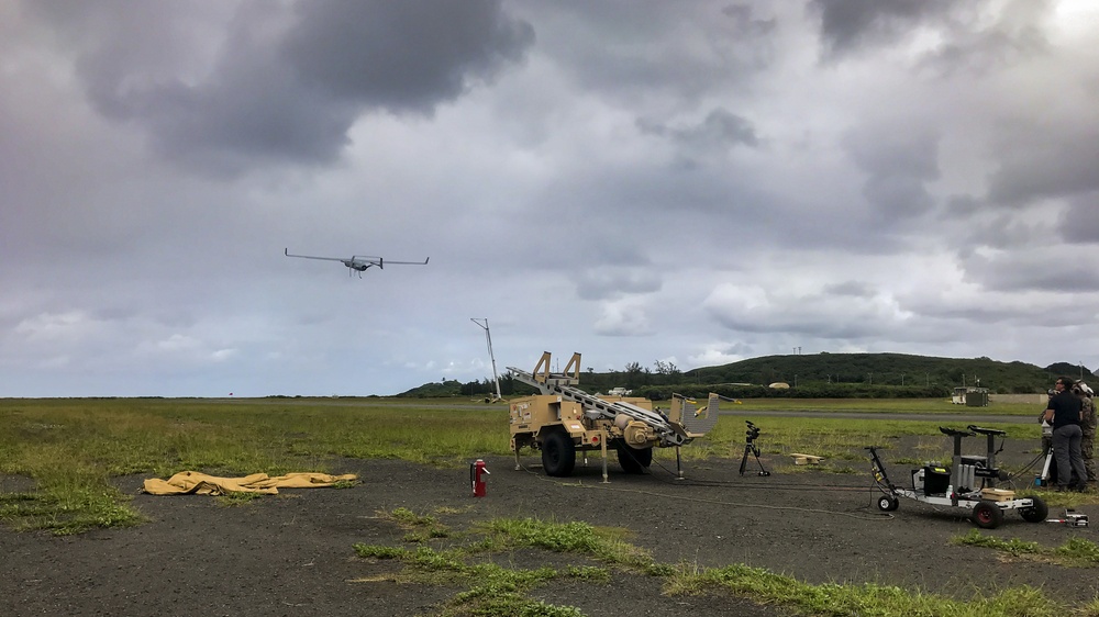 RQ-21A Blackjack first flight in Hawaii