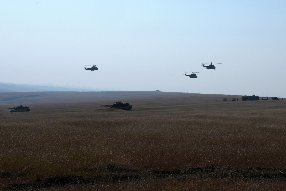 U.S. Soldiers at Justice Sword at Smardan Training Area Romania