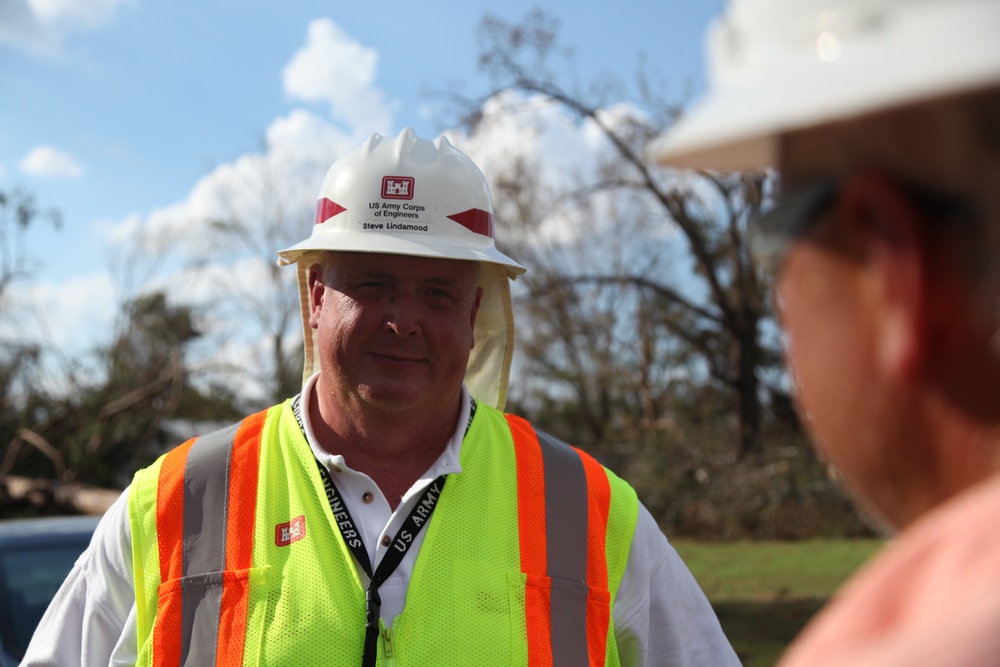 USACE emergency route clearance teams are working in Bay, Gulf, and Jackson Counties