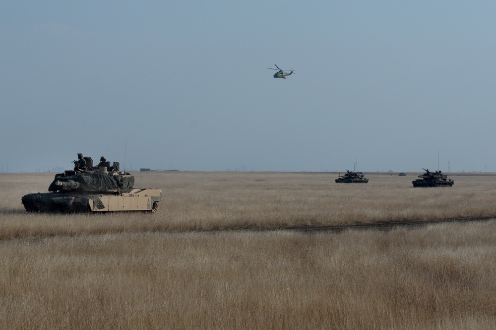 U.S. Soldiers at Justice Sword at Smardan Training Area Romania