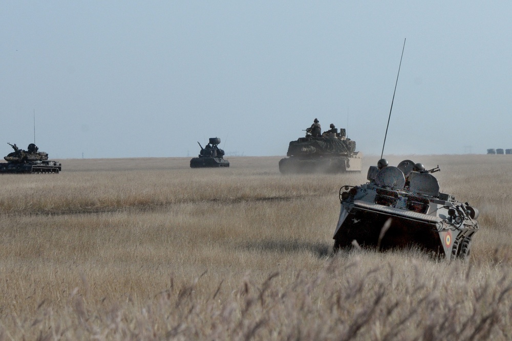 U.S. Soldiers at Justice Sword at Smardan Training Area Romania