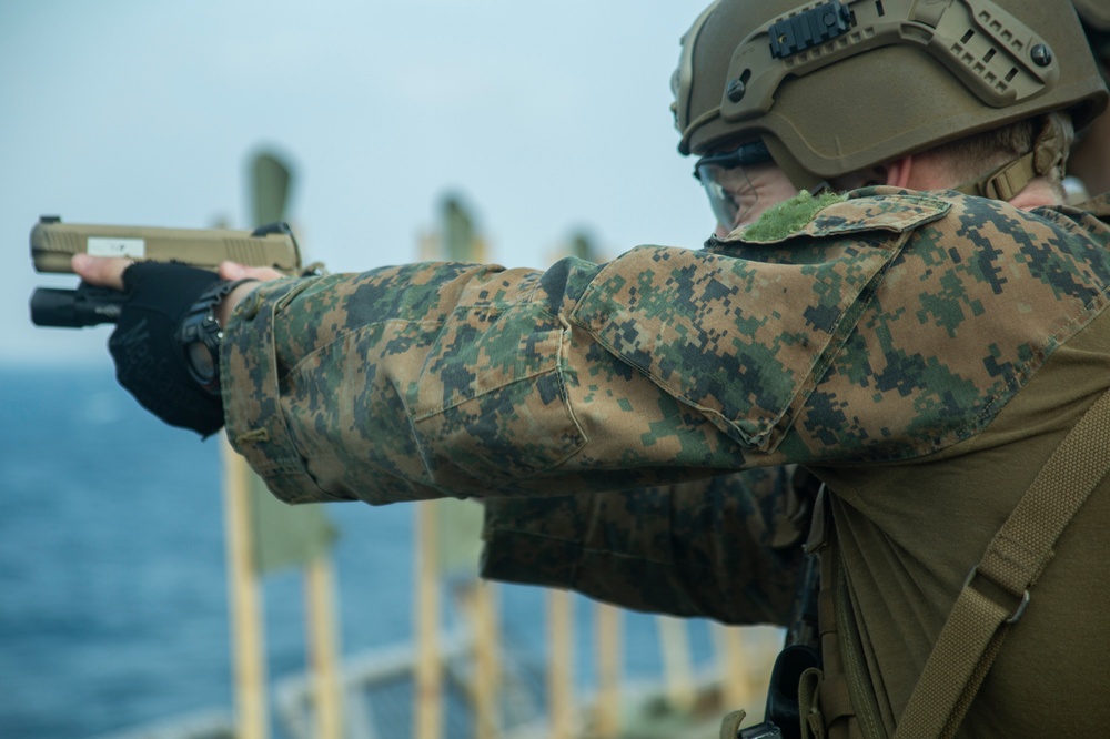 DVIDS - Images - ARP Marines refine small-arms capabilities aboard Wasp ...