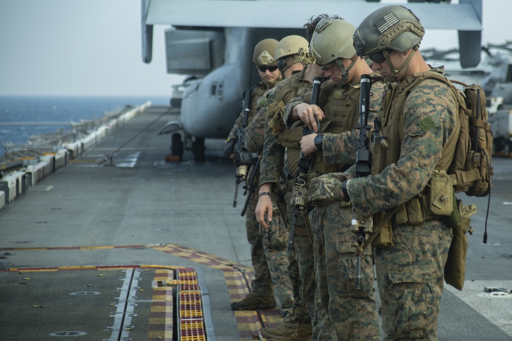 DVIDS - Images - ARP Marines refine small-arms capabilities aboard Wasp ...