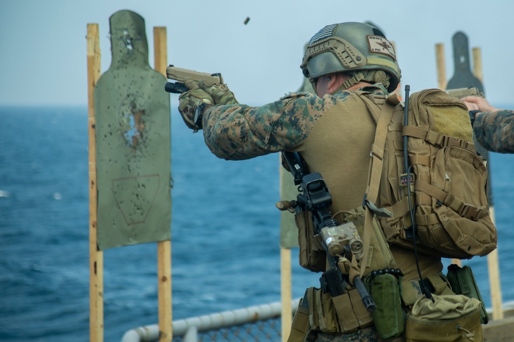 DVIDS - Images - ARP Marines refine small-arms capabilities aboard Wasp ...