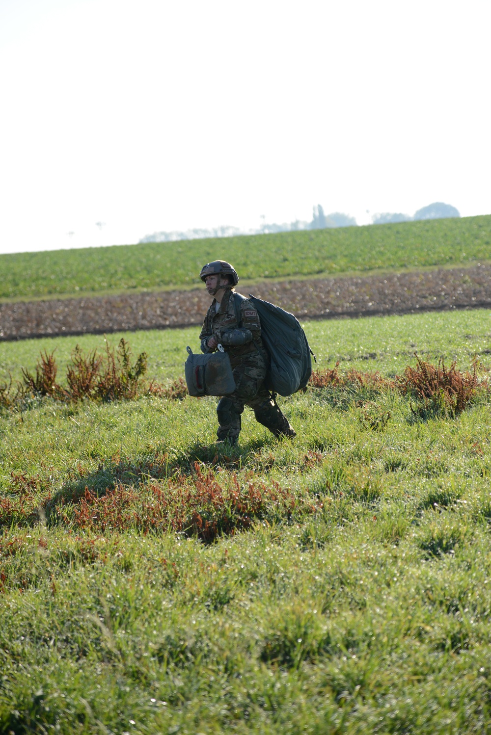 NATO validation air drop zone on SHAPE airfield