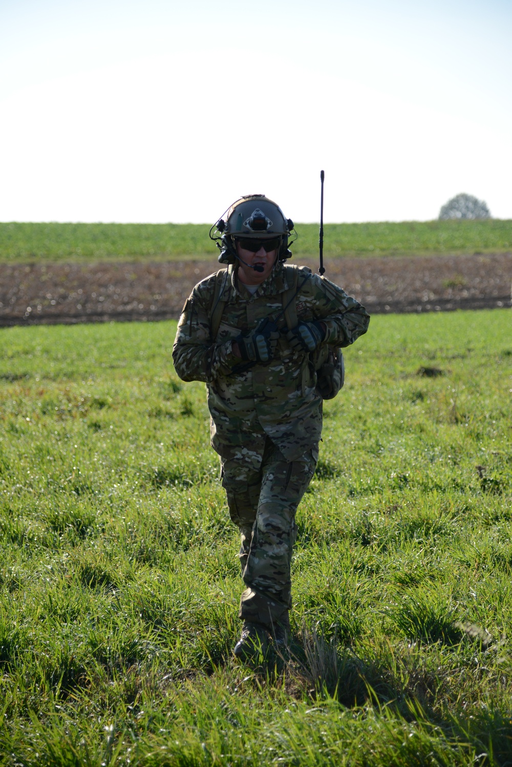 NATO validation air drop zone on SHAPE airfield