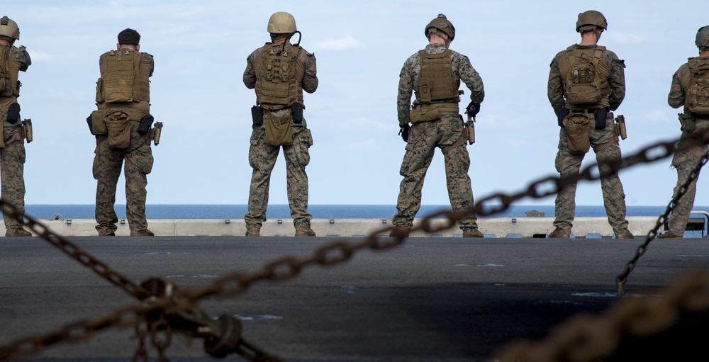Live-Fire Exercise aboard USS Wasp