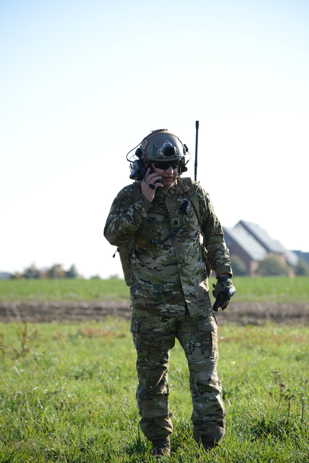 NATO validation air drop zone on SHAPE airfield