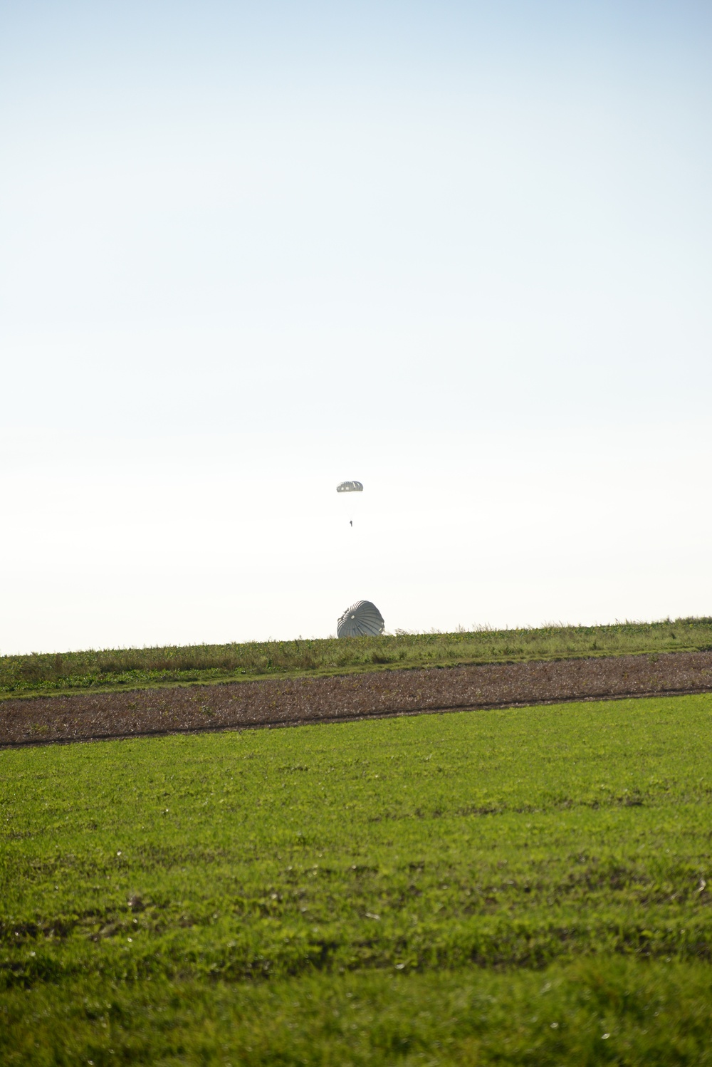 NATO validation air drop zone on SHAPE airfield