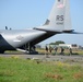 NATO validation air drop zone on SHAPE airfield