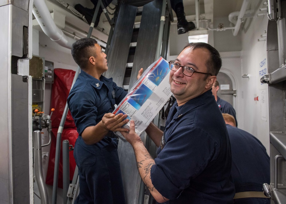 USS Jason Dunham UNREP with USNS Henry J.Kaiser