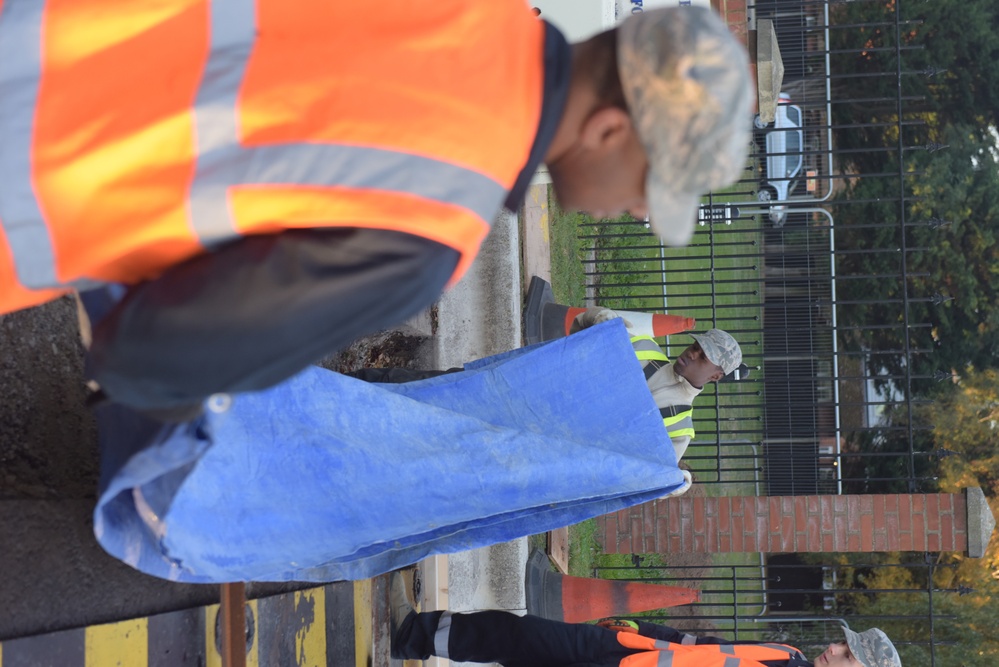 RAF Mildenhall Gate 6 construction