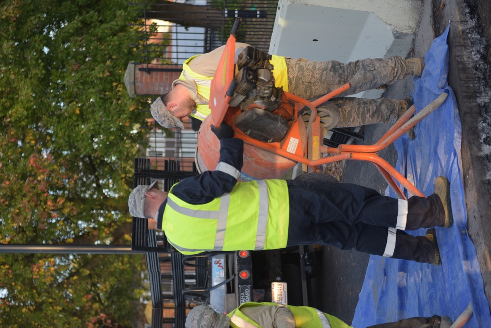 RAF Mildenhall Gate 6 construction