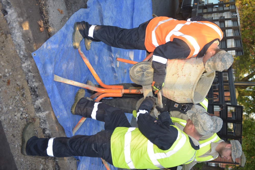 RAF Mildenhall Gate 6 construction