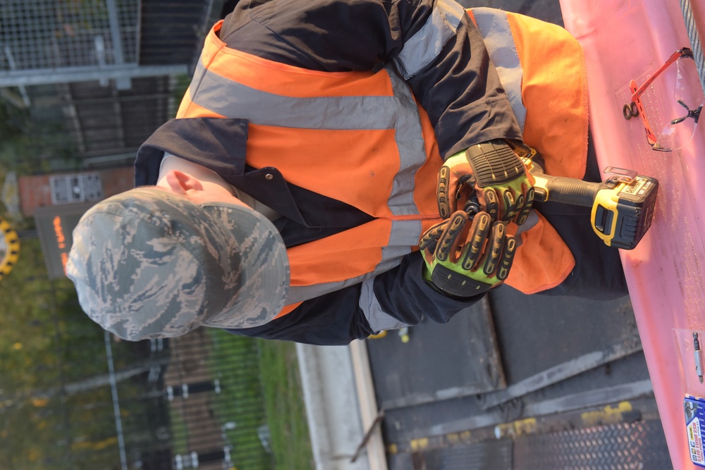 RAF Mildenhall Gate 6 construction