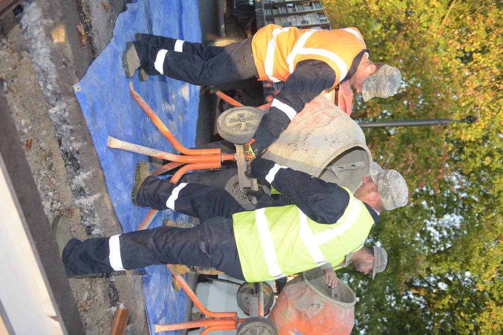 RAF Mildenhall Gate 6 construction