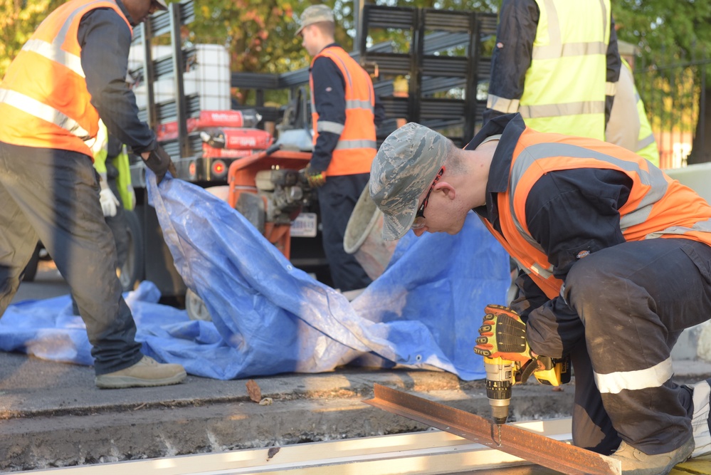 RAF Mildenhall Gate 6 construction