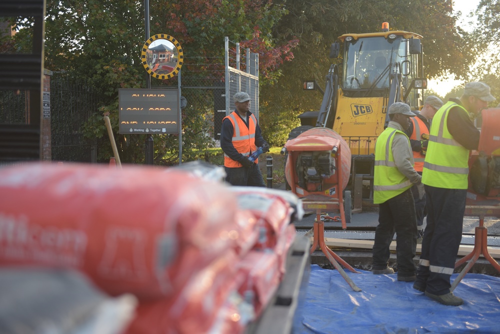 RAF Mildenhall Gate 6 construction