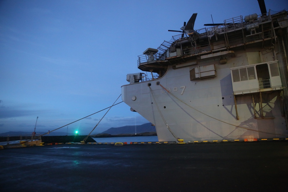 USS Iwo Jima in Iceland for Trident Juncture 18