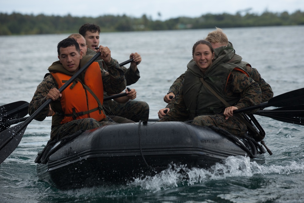 Koa Moana Rappels and Swims with the French Army