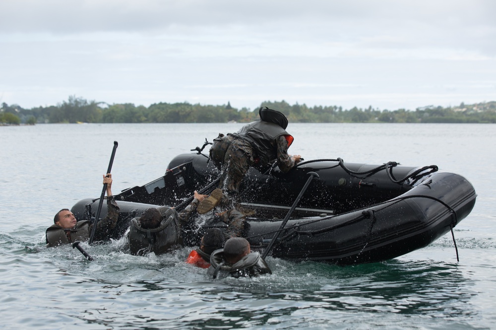 Koa Moana Rappels and Swims with the French Army