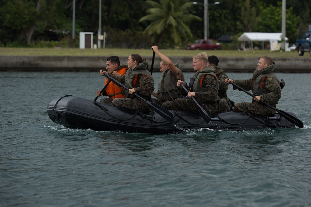 Koa Moana Rappels and Swims with the French Army