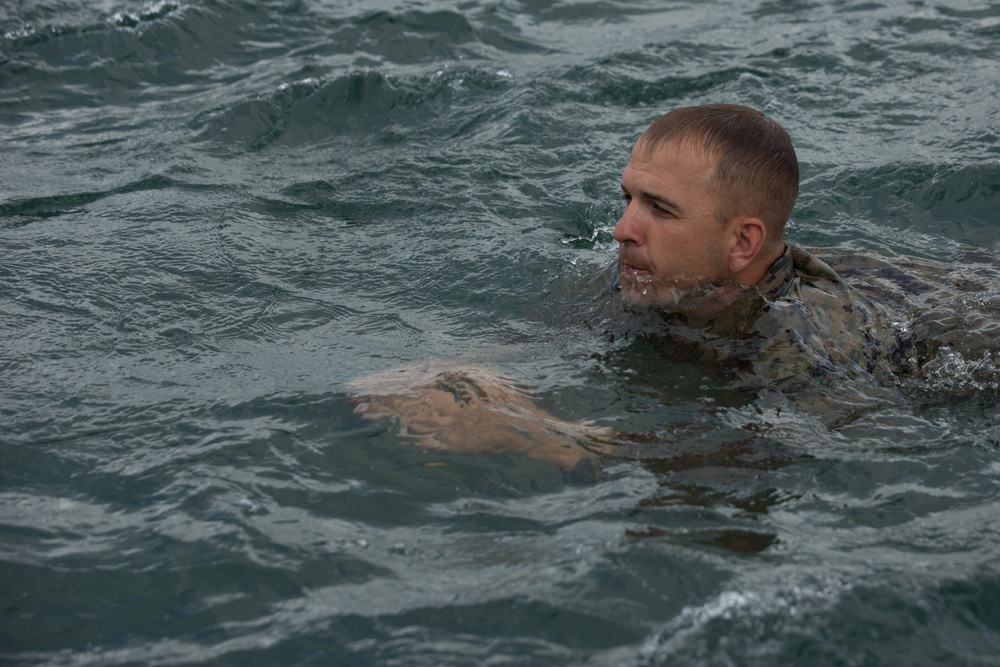 Koa Moana Rappels and Swims with the French Army