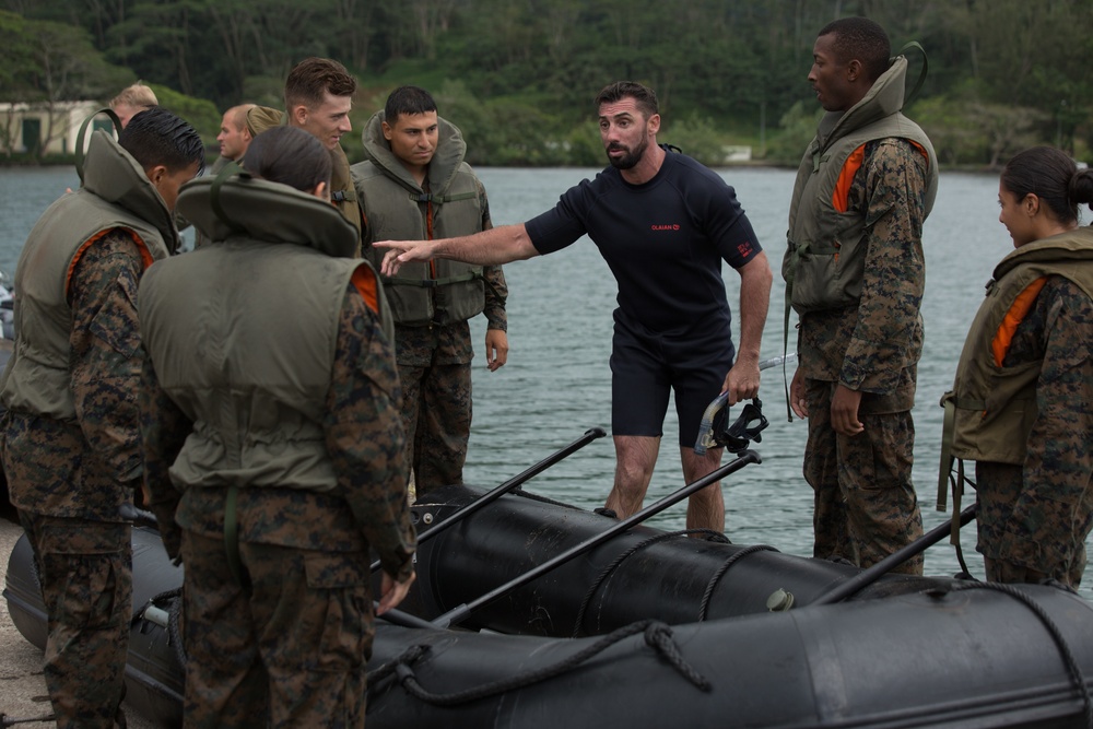 Koa Moana Rappels and Swims with the French Army