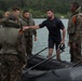 Koa Moana Rappels and Swims with the French Army