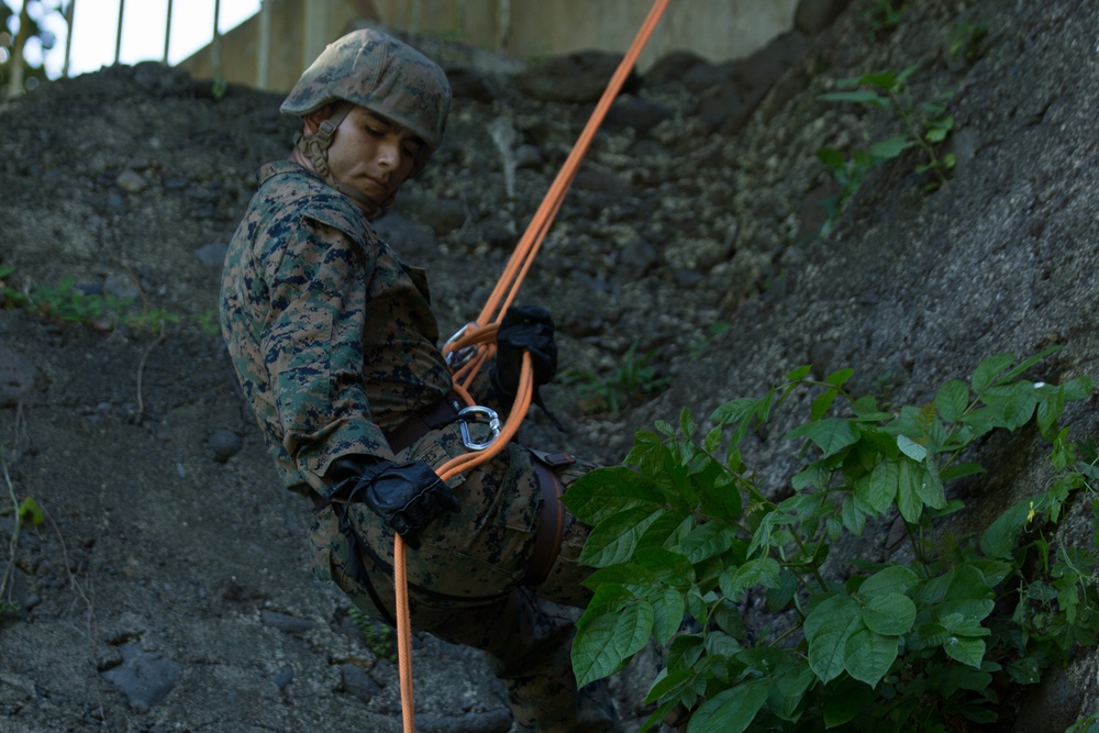 Koa Moana Rappels and Swims with the French Army