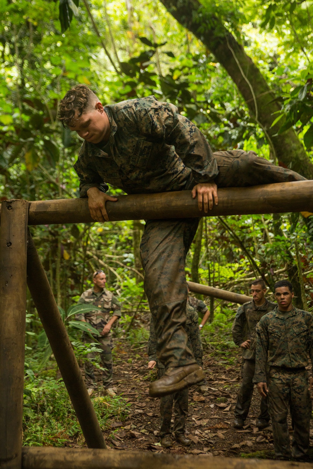 Koa Moana Trains with French Soldiers